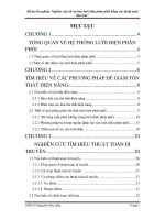 Nghiên cứu Nghiên cứu tối ưu hóa lưới điện phân phối bằng các thuật toán tiến hóa