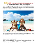 Từ vựng luyện thi nói IELTS theo chủ đề: Holiday
