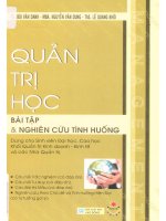 Quản trị học bài tập và nghiên cứu tình huống  dùng cho SV đh, cao học, khối QTKD   kinh tế và các nhà quản trị  bùi văn danh, nguyễn văn dung, lê quang khôi pdf 