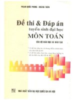 đề thi đáp án tuyển sinh đại học môn toán phạm quốc phong 