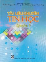 Tài liệu giáo khoa chuyên tin quyển 3   hồ sĩ đàm 