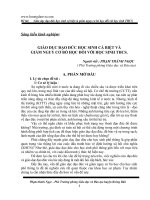 SKKN giáo dục đạo đức học sinh cá biệt và giảm nguy cơ bỏ học đối với học sinh THCS      