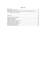 Nghiên cứu xử lý số liệu đo GPS của lưới khống chế trắc địa