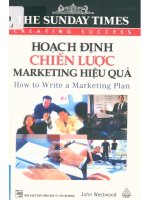 Hoạch định chiến lược marketing hiệu quả  john westwood; việt hà, lan nguyên dịch pdf 