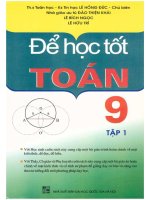 Để học tốt toán 9 tập 1 lê hồng đức 
