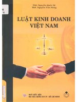 Luật kinh doanh việt nam  nguyễn quốc sỹ, nguyễn văn nông pdf 
