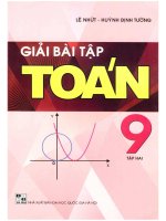 giải bài tập toán 9 tập 2 lê nhựt 
