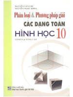 Phân loại  phương pháp giải các dạng toán hình học 10 nguyễn văn chi 
