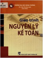 Giáo trình nguyên lý kế toán  trần thị kim anh pdf 