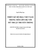 Thiết kế đồ họa việt nam trong mối liên hệ với mỹ thuật truyền thống (tt)