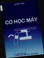 Cơ học máy  lại khắc liễm pdf 