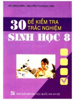 30 đề kiểm tra trắc nghiệm sinh học 8 võ văn chiến 