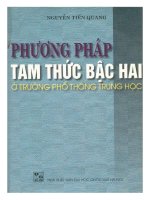 Phương pháp tam thức bậc hai ở trường THPT nguyễn tiến quang 