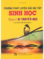 Phương pháp luyện giải bài tập sinh học tập 1 di truyền học vũ đức lưu 
