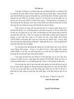 Báo cáo thực tập: Hướng dẫn vận hành trạm xử lý nước thải cửa lò + 25 Thành Công – Công ty than Hòn Gai