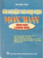 Ôn luyện thi đại học môn toán hình học lượng giác đỗ đức thái 