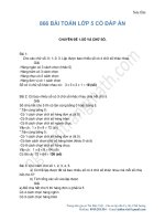 866 bài toán hay và khó lớp 5 (có lời giải)