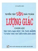 Tuyển tập 580 bài toán lượng giác chọn lọc vũ quốc anh 