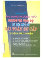 Chuyên đề ứng dụng phương pháp vectơ và tọa độ để giải một số bài toán sơ cấp võ giang giai 
