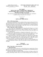 Quy định thể lệ bài viết và hình thức trình bày bài báo khoa học gửi đăng tạp chí