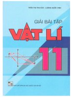 Giải bài tập vật lý 11 trần thị thu cúc 
