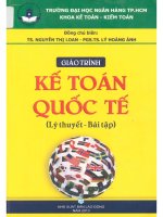 Giáo trình kế toán quốc tế  lý thuyết   bài tập  nguyễn thị loan, lý hoàng ánh pdf 