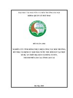 NGHIÊN CỨU TÌNH HÌNH THỰC HIỆN CÔNG TÁC BỒI THƯỜNG, HỖ TRỢ, TÁI ĐỊNH CƯ KHI NHÀ NƯỚC THU HỒI ĐẤT TẠI MỘT SỐ DỰ ÁN TRÊN ĐỊA BÀN XÃ ĐỒNG TUYỂN, THÀNH PHỐ LÀO CAI, TỈNH LÀO CAI