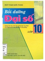 Bồi dưỡng đại số lớp 10 phạm quốc phong 