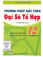 Phương pháp giải đại số tổ hợp 12 võ giang giai 