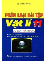 Phân loại bài tập vật lý 11 cơ bản nâng cao lê văn thông 