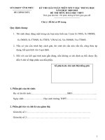 Hoa Trung Học Phổ Thông 0910 đề