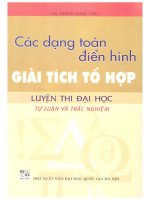 Các dạng toán điển hình giải tích tổ hợp LTĐH tự luận và trắc nghiệm huỳnh công thái