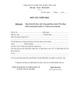 Mẫu đơn xin thôi học