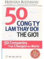 50 công ty làm thay đổi thế giới  howard rothman; cao xuân việt khương, vương bảo long biên dịch pdf 