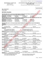 đề thi (5) dai hoc cao dang nhung nam gan day