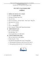 SKKN phân loại  phương pháp giải bài tập nhiệt vật lý 10 về chất khí 