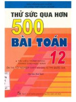 Thử sức qua hơn 500 bài toán 12nguyễn ngọc khoa 