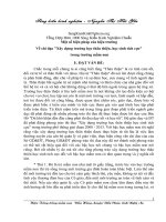 SKKN Một số biện pháp của hiệu trưởng Về chỉ đạo Xây dựng trường học thân thiện, học sinh tích cực trong trường mầm non