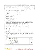 Đề thi khảo sát chất lượng đầu năm môn Toán lớp 7 trường THCS Bình Nhân, Tuyên Quang năm 2015 - 2016