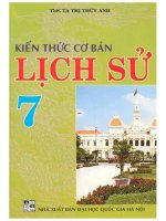 Kiến thức cơ bản lịch sử 7 tạ thị thúy anh 