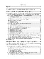Luận văn hạch toán nguyên vật liệu và công cụ dụng cụ với việc nâng cao hiệu quả sử dụng vốn lưu động tại công ty in công đoàn VN 