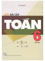Giải bài tập toán 6 tập 2 lê nhứt