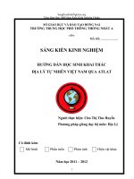 SKKN HƯỚNG dẫn học SINH KHAI THÁC địa lý tự NHIÊN VIỆT NAM QUA ATLAT 