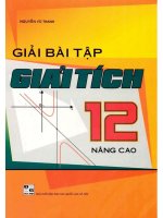 Giải bài tập giải tích 12 nâng cao nguyễn vũ thanh 