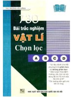 730 bài trắc nghiệm vật lý chọn lọc   trương hữu đẳng 