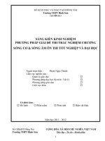 SKKN PHƯƠNG PHÁP GIẢI đề THI TRẮC NGHIỆM CHƯƠNG SÓNG cơ  SÓNG âm ôn THI tốt NGHIỆP và đại học 