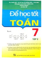 để học tốt toán 7 học kì 2 