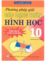 Phương pháp giải các dạng toán hình học 10 nguyễn văn nho 
