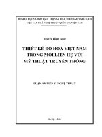 Thiết kế đồ họa Việt Nam trong mối liên hệ với Mỹ thuật truyền thống