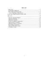 Nghiên cứu xử lý số liệu đo GPS của lưới khống chế trắc địa